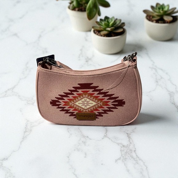 Wrangler Aztec Embroidered Shoulder Bag Hobo Purse Ethnic Western - Picture 4 of 11